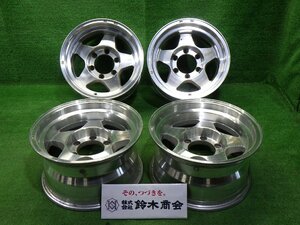 中古 15インチ 15×8J 6穴 ROADS ANDROCKS RR5 社外 アルミホイール 4本セット 深リム 希少サイズ 78プラド 60/70/80ランクルなど