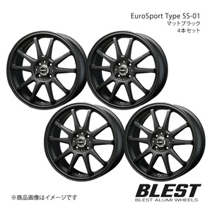 EuroSport Type SS-01 タント L375/385 アルミホイール 4本セット 【16×5.0J 4-100 +45 マットブラック】