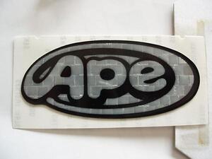 ☆ホンダ純正　APE　エイプ50/100　オリジナル　サイドカバーデカール1枚 TYPE1 ZA 新品　黒銀 廃番品デッドストック