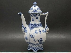 D2330 ロイヤルコペンハーゲン ブルーフルーテッド フルレース コーヒーポット ROYAL COPENHAGEN