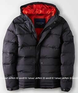 〓SALE!! アメリカンイーグル/US M/AE Puffer ダウンジャケット/Black