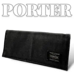 PORTER デニム ブラック メンズ 長財布 6255