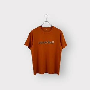 mont-bell モンベル 半袖Tシャツ ストレッチ生地 アウトドア ポリエステル サイズM オレンジ 衣A ネ