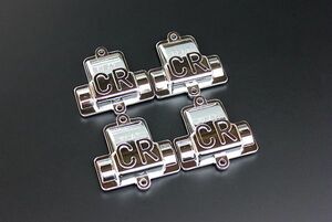 送料込み FCRスモール(FCR28/32/33) トップカバー メッキ 4個SET●キャブ/ドレスアップ/ガスケット/カスタム/ゼファー/ZRX/Z2/XJR/FX