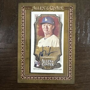 2024 Topps Allen and Ginter 山本由伸 直筆サインカード ★ WBC 日本代表 大谷翔平 デコピン 鈴木誠也 今永昇太 ジャッジ ベッツ 野球 MLB