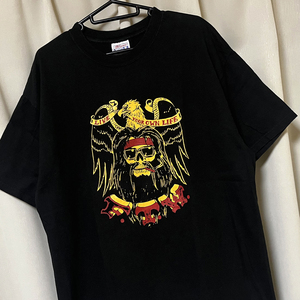 Lサイズ 90s ビンテージ FTW スカル イーグル Tシャツ ハーレーダビッドソン バイカー HARLEY DAVIDSON ドクロ レア希少 vintage 3D EMBLEM