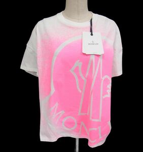 新品 定価6万◇MONCLER T-SHIRT GIROCOLLO 20SS クルーネック 半袖 Tシャツ カットソー ロゴT コットン レディース
