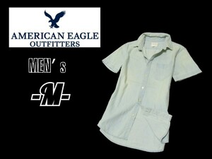 メンズM◇AMERICAN EAGLE◇ボタンダウンデニムシャツ