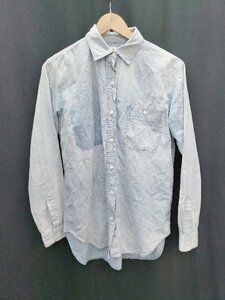 ◇ DENIM＆SUPPLY デニム＆サプライ デニム 長袖 シャツ ブラウス サイズM ライトブルー メンズ P