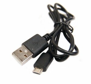 【vaps_4】microUSBケーブル 充電ケーブル データ転送 MicroB(オス)-USB A(オス) 《ブラック》 《1m》 マイクロUSB micro USB 送込