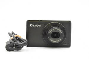 Canon キャノン Power Shot S200 パワーショット PC2033 コンデジ デジカメ バッテリー付き ブラックボディ //千148101　