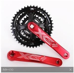 自転車 mtb マウンテンバイク 24-34-42T 自転車クランクセット 170 ミリメートル アルミ合金クランク スピードチェーンホイールDJ1164