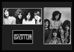 10種類!Led Zeppelin/レッド・ツェッペリン/ROCK/ロックバンドグループ/証明書付きフレーム/BW/モノクロ/ディスプレイ(1-3W)