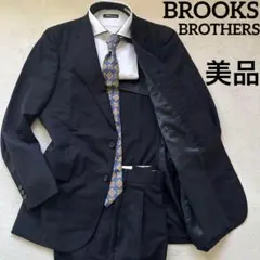 35美品　ブルックスブラザーズ　スーツセット　紺　YA6(M〜L位) 2B