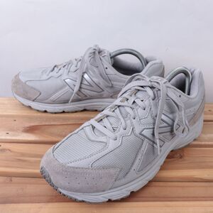 z6744【W480SS5】ニューバランス US10 27.0cm/灰 グレー newbalance レディース スニーカー 中古