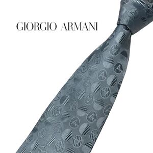 GIORGIO ARMANI ネクタイ ロゴマークドット柄 ジョルジオアルマーニ USED 中古 m772