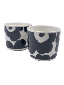 marimekko◆未使用品/ウニッコ ペアラテマグカップ/2客セット/ブラック/OIVA UNIKKO/マリメッコ