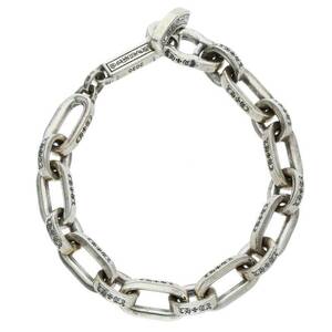 クロムハーツ Chrome Hearts PAPER E CHAIN/ペーパーEチェーン サイズ:7inch シルバーブレスレット 中古 OS06