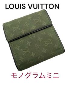 希少品 LOUIS VUITTON ルイヴィトン　モノグラムミニ　三つ折り財布