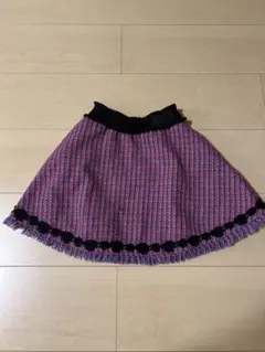 ANNA SUI mini アナスイミニ　ツイードスカート　110