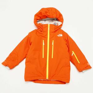 MG8708☆ザノースフェイス THE NORTH FACE キッズ NSJ61800 スノーインサレーション ジャケット 中綿 プリマロフト オレンジ 110cm