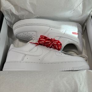 Supreme シュプリーム Nike Air Force1 Low ナイキ エアフォース1 US9 27.0cm 白 white 新品 正規品 Dunk Box Logo ロゴ ホワイト