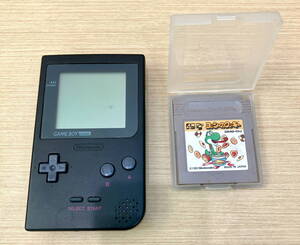 GAME BOY pocket + ソフト(ヨッシーのクッキー） ゲームボーイポケット 本体 任天堂◆1839