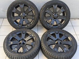 デリカ D5 純正ホイール 18インチ 7J+38 5H114.3 225/55R18 スタッドレスタイヤホイールセット 