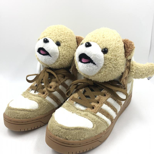 【中古】adidas×JEREMY SCOTT テディーベア サイズ24.5cm G44000 ブラウン[240024472522]