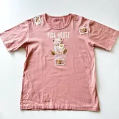 美品✨ピンクハウス　PINK HOUSE ベアー　クマ　Tシャツ　ピンク　L