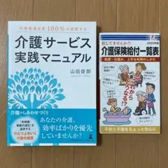 介護サービス実践マニュアル 利用者満足度100%を実現する　他1冊