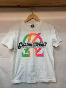 ▼プロレス change the world チェンジ ザ ワールド KENNY OMEGA ケニー オメガ 半袖 Tシャツ ホワイト S