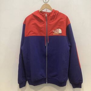 GUCCI × THE NORTH FACE グッチ×ザノースフェイス 2021AW ジャケット ネイビー × レッド サイズM 622934