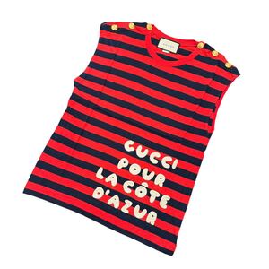 14508 極美品 GUCCI グッチ Striped Pour La Cote D