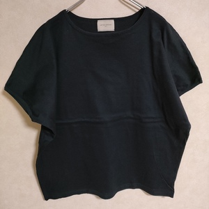 UNITED ARROWS ボートネック Tシャツ コットン 半袖Ｔシャツ カットソー ブラック ユナイテッドアローズ 4-0507S 232004