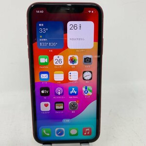 【訳あり】 iPhone XR/64GB/Red/92%/93535