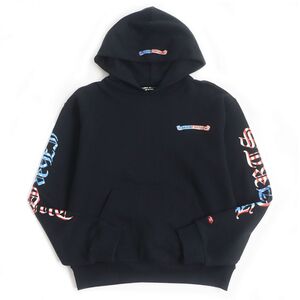 美品□クロムハーツ 2990-304-6093 MATTYBOY AMERICA HOODIE アームロゴプリント プルオーバー パーカー/フーディー 黒 S USA製 正規品