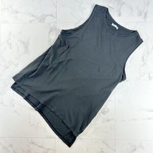 美品 ZARA ザラ ノースリーブTシャツ タンクトップ トップス レディース ダークグレー サイズM*NC1169