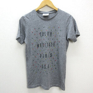 ◇ USA製 ロマンス/rxmance ストレッチTシャツ【S】灰/LADIES/67【中古】■