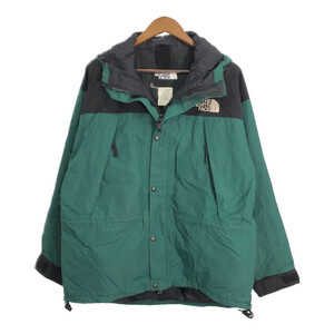 90年代 THE NORTH FACE ノースフェイス マウンテンガイドジャケット GORE-TEXパーカー グリーン (メンズ LARGE) 中古 古着 R7213