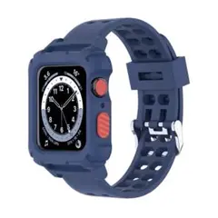 Applewatch 38mm 40mm ベルト ネイビー 紺