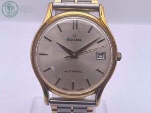 BA0707465　△BULOVA ブローバ EA311011 メンズ 自動巻き 腕時計 裏スケルトン アナログラウンド ゴールド系 メンズ デイト 中古