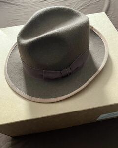 【希少】極美品 RRL Fedora Hat ダブルアールエル フェドラハット 中折れ ハット 帽子 Stetson ラルフローレン ITALY製 7 1/2