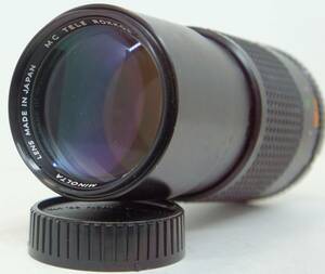 ~実写確認済~ ☆実用良品・人気の望遠単焦点レンズ☆　ミノルタMDマウント用　MINOLTA MC TELE ROKKOR f=200mm F4 (F0694)