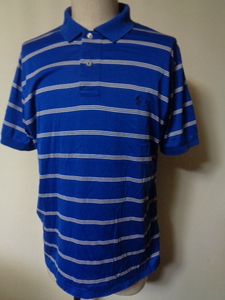  Polo Ralph Lauren POLO ラルフ ローレン ポロ ボーダー ポロシャツ M（L) 