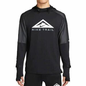 新品 Lサイズ ナイキ　Nike Trail Long Sleeve T-Shirt トレイル　長袖シャツ　パーカー　トレイル　ランニング　薄手　ブラック