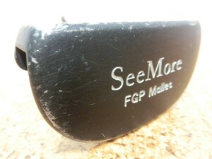 ♪SeeMore シーモア FGP Mallet マレット センターシャフト パター 34インチ 純正スチールシャフト 中古品♪T0363