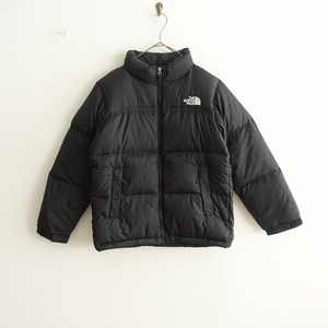 【キッズ/定価2.4万】ザノースフェイス THE NORTH FACE *ヌプシジャケット*150ダウン黒ブラックアウター(4-2410-131)【61K42】