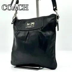 COACH コーチ　ショルダーバッグ　オールレザー　馬車　41980  ブラック