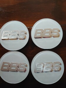 bbs BBS センターキャップ　白銀　70mm リング無し　4個セット